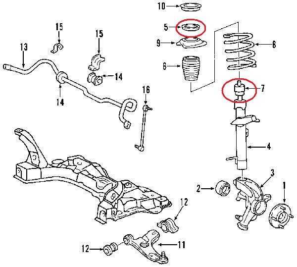 WTB Front strut bearings and bump stops Ford Focus Forum, Ford