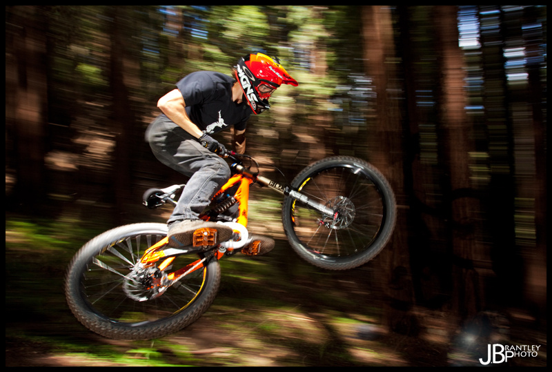 Fogel whipping it out for the first time on his new bike!